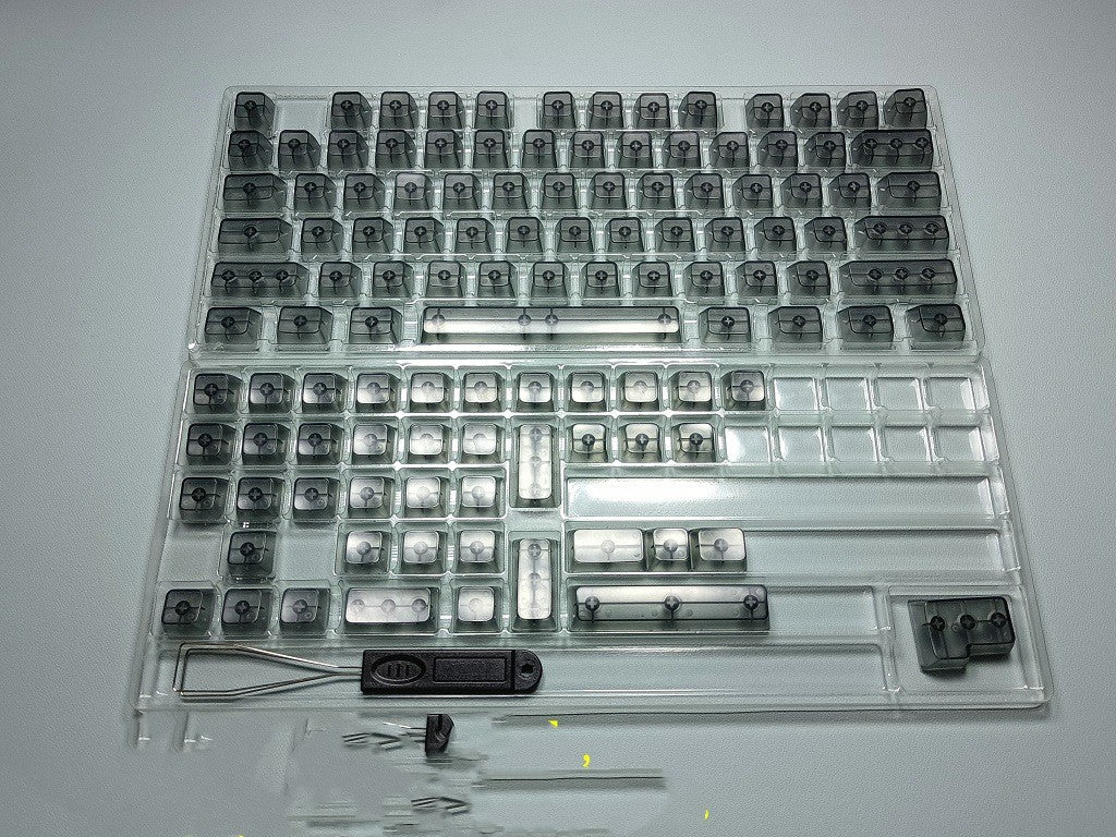 Full Set Of PC Transparent Glacier Keycaps