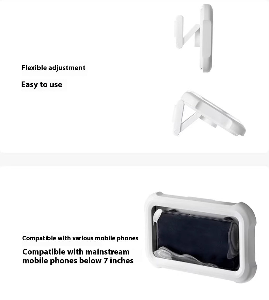 Bathroom Mobile Phone Stand Retractable Waterproof Rotation Mobile Phone Box