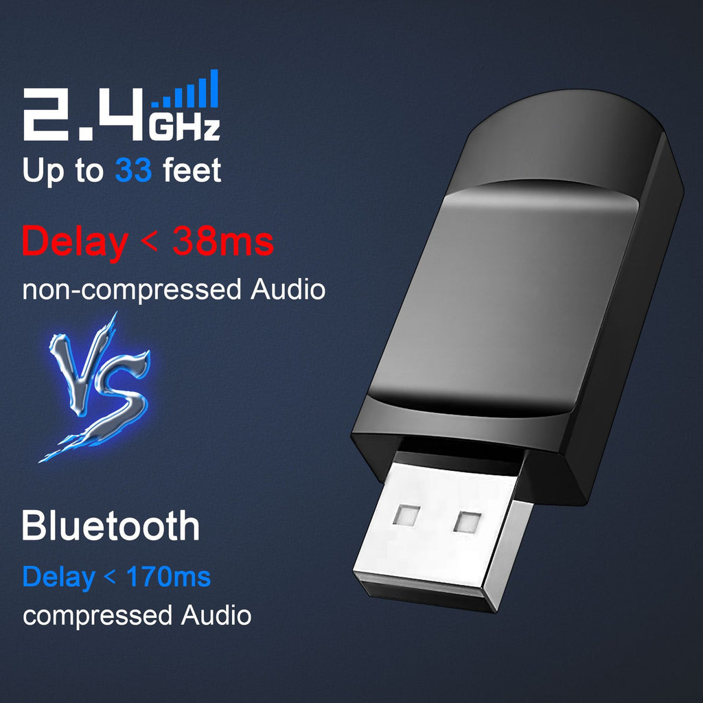 Cross-Border Over-Ear Bluetooth Headphones With Wireless Microphone  2.4G Dual-Mode, For E-Sports, Gaming PCs & PS5