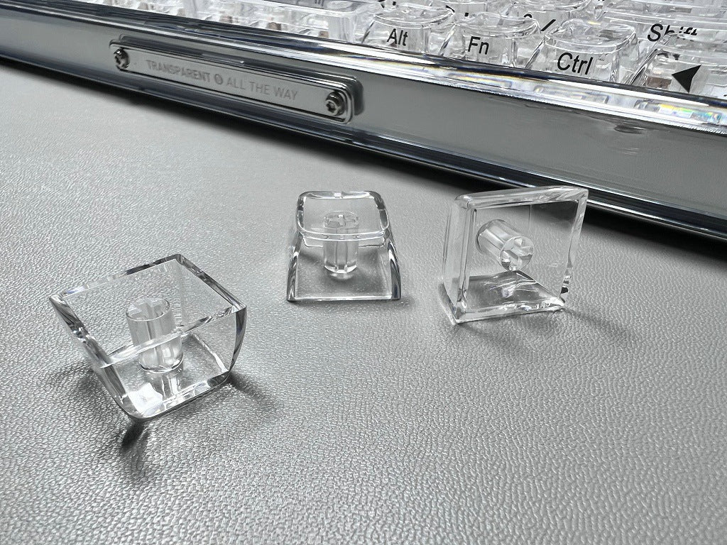 Full Set Of PC Transparent Glacier Keycaps