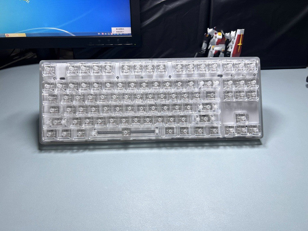 Full Set Of PC Transparent Glacier Keycaps