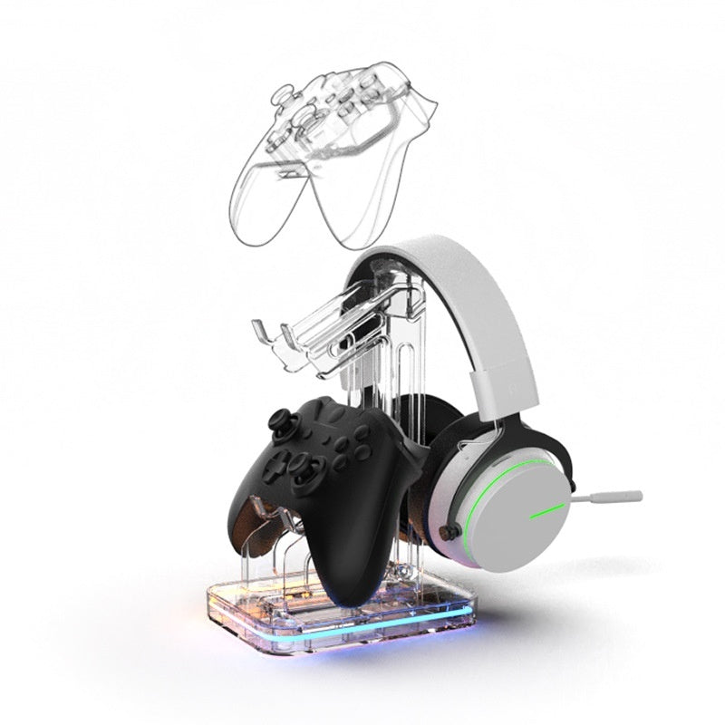 Universal Game Controller Stand With RGB Lighting For Desktop Display